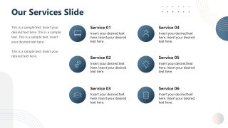 Key Services Presentation Slide Template - Company PPT Slide Deck