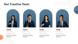 PPT Images Slide for Presenting Team Members