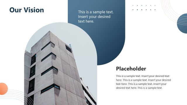 Vision Presentation Slide with Image & Text