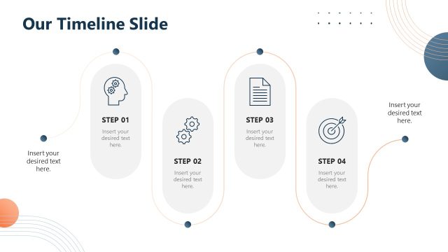 Creative Timeline Diagram Slide with Icons