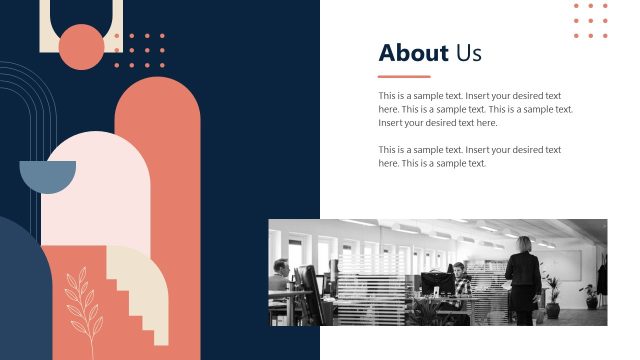 About Us Overview – Aesthetic Geometry PPT Deck