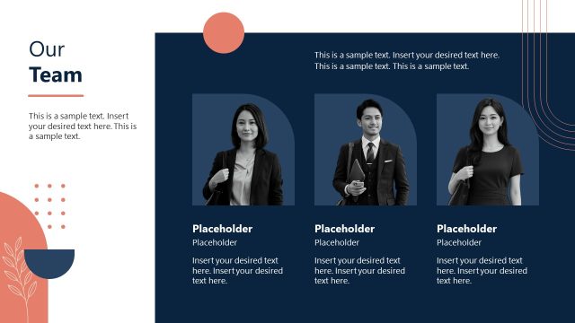Our Team Slide for Aesthetic Geometry Template