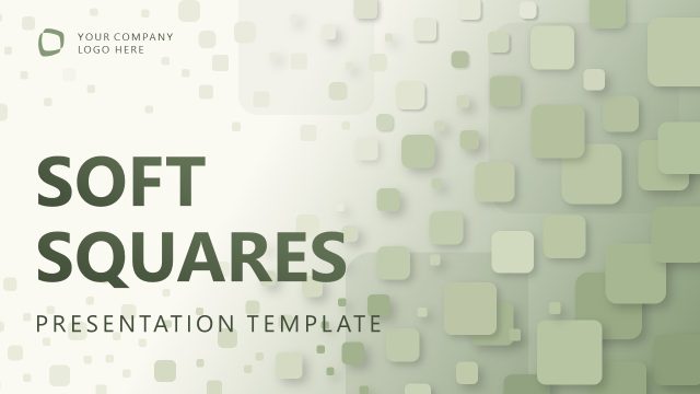Soft Squares PowerPoint Template