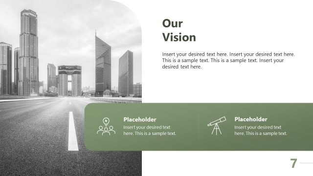 Our Vision Slide – Soft Squares Presentation Deck