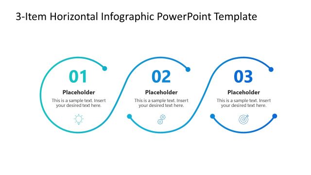 3-Item Horizontal Infographic PowerPoint Template
