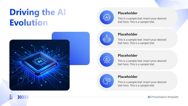 Driving the AI Evolution Slide with Infographics