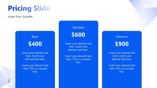 Three Pricing Tiers Slide - AI Presentation Template