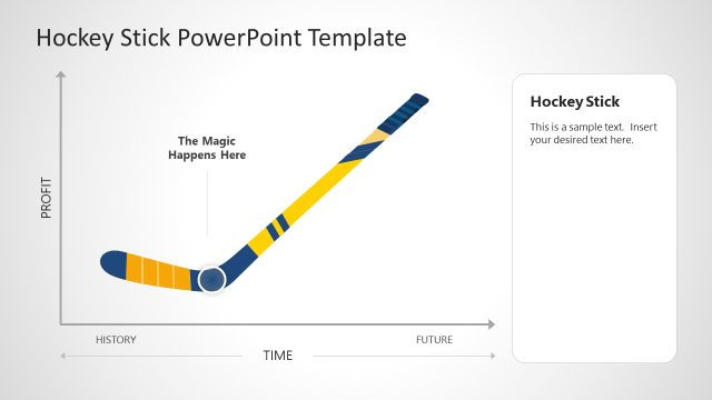 Hockey Stick PowerPoint Layout Slide
