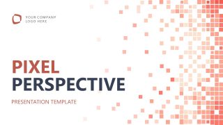 Opening Cover - Pixel Perspective PowerPoint Template