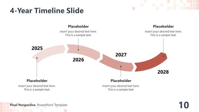 Four Year Timeline for Pixel Perspective