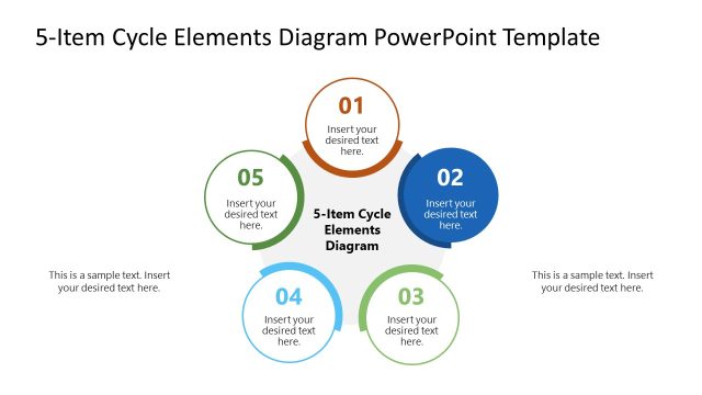 Point 2 Presentation – 5-Item Cycle Elements Diagram Slide