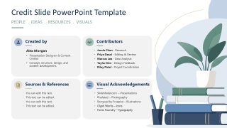 Editable Credit Slide Presentation Template