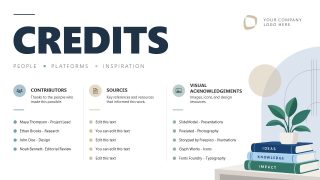 Customizable Credits & Acknowledgements Template Deck 