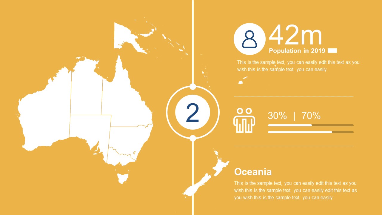 Oceania Map Templates for Australia 
