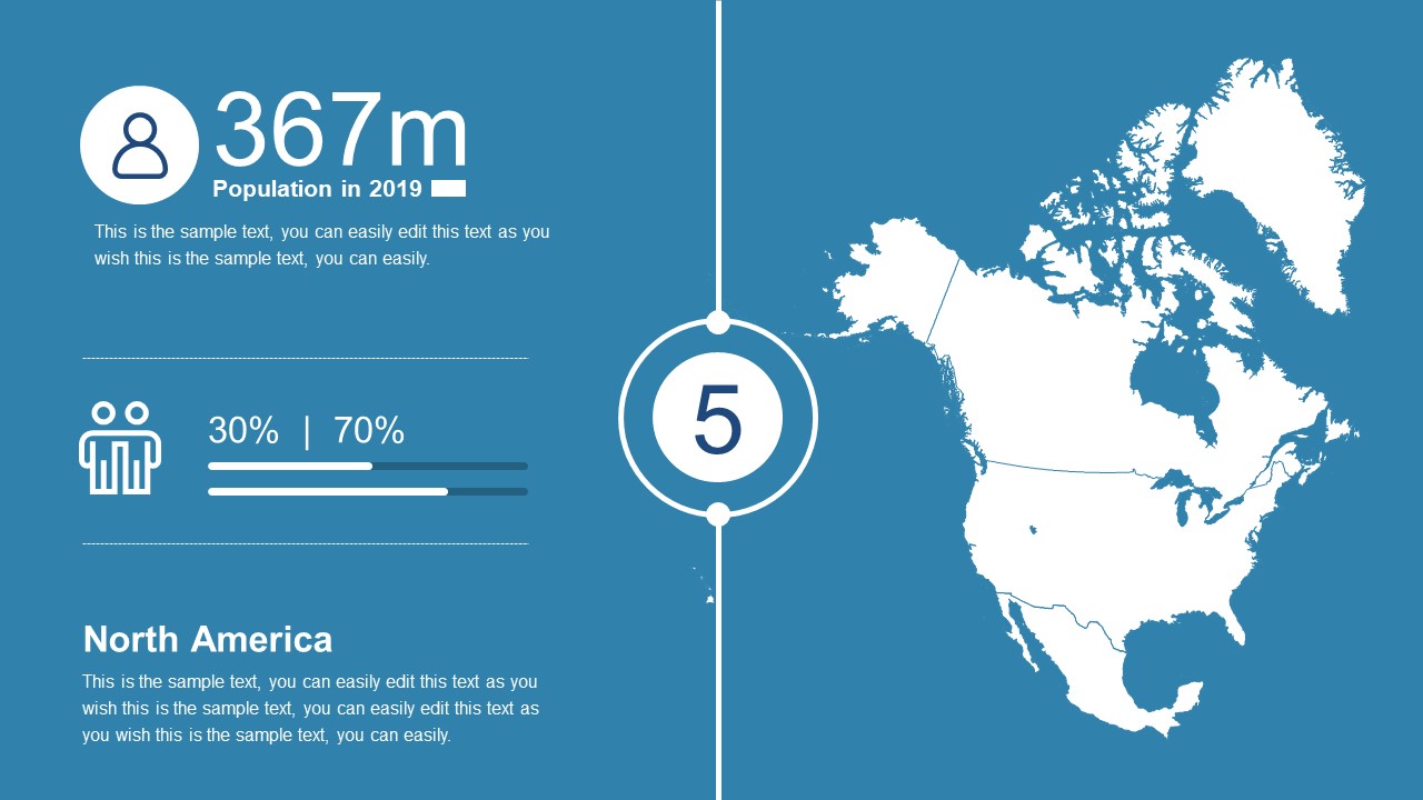 North America Map PowerPoint Presentation