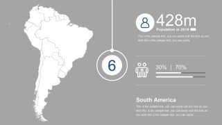 South America Editable Map Template