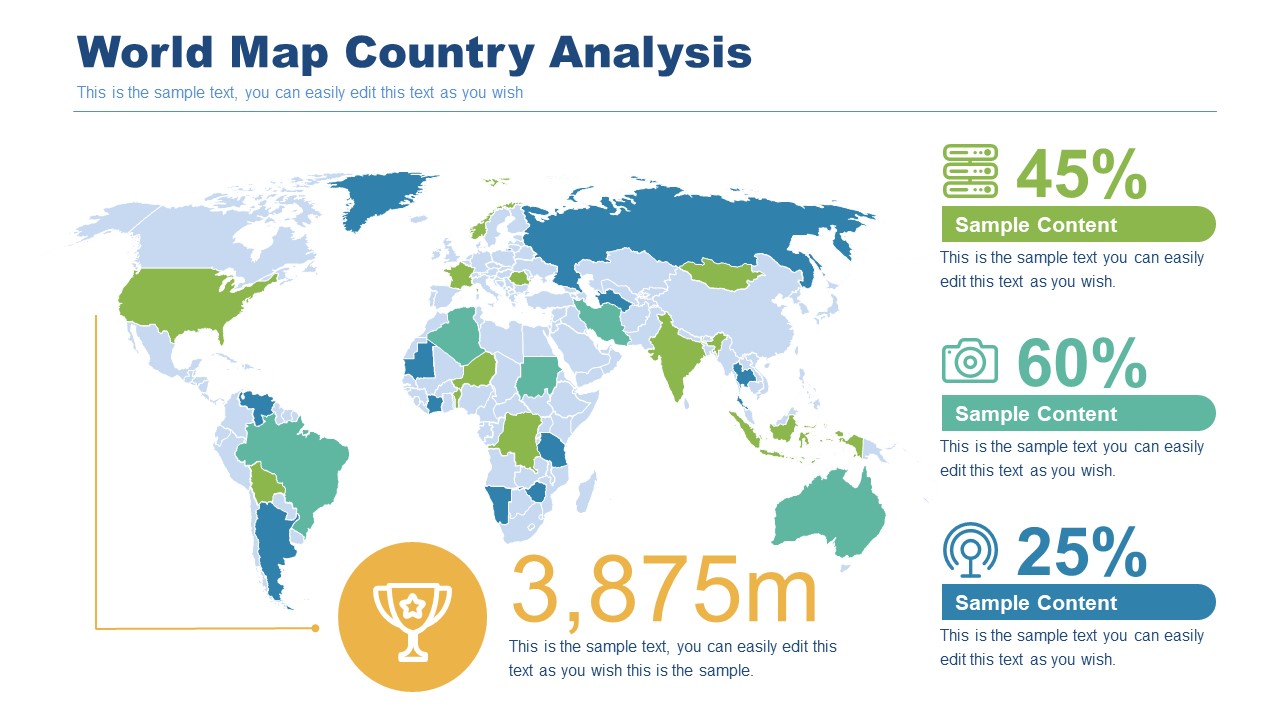 PowerPoint World Map Country Template - SlideModel