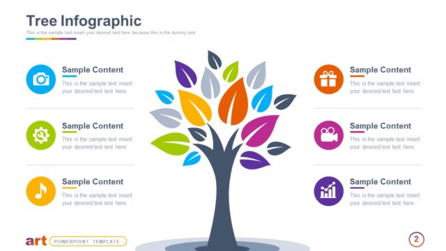 Tree Infographic PowerPoint Diagram