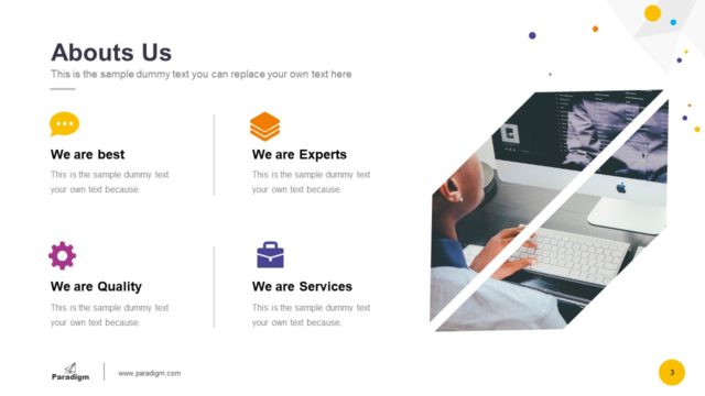 About Us Paradigm PowerPoint