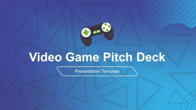 Video Game Pitch Deck PowerPoint Template