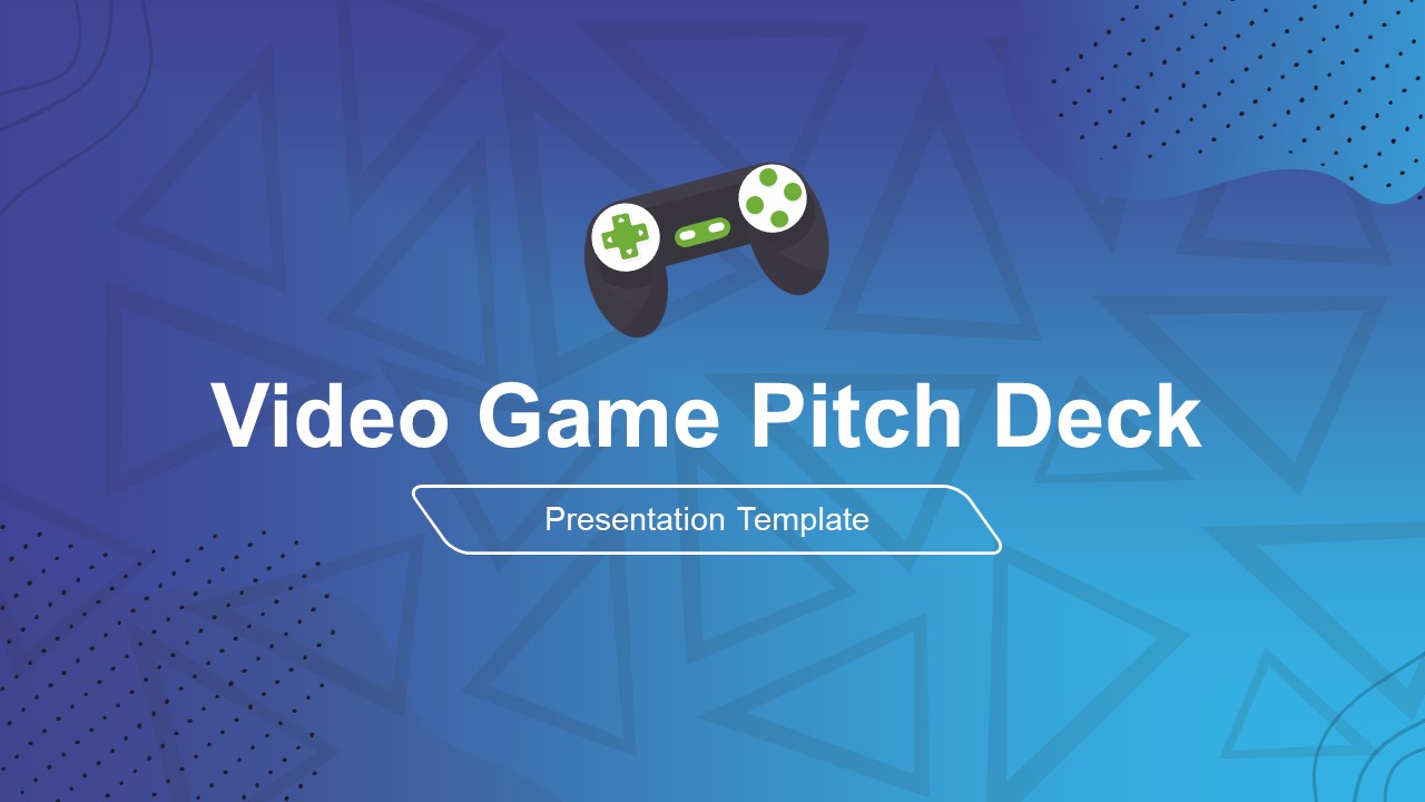 Presentation of Video Game Pitch Deck
