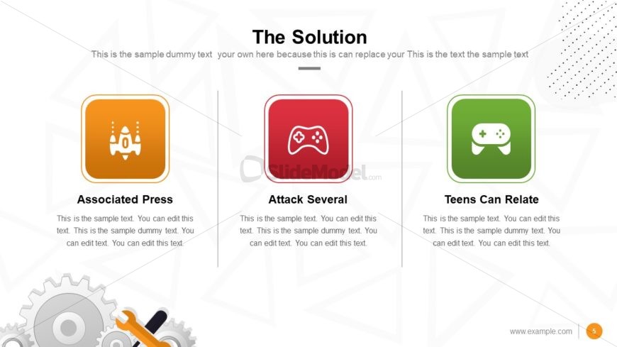 Presentation of Solution Gaming Slide