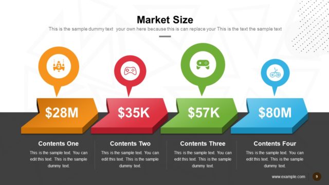 Market Slide Template Video Game