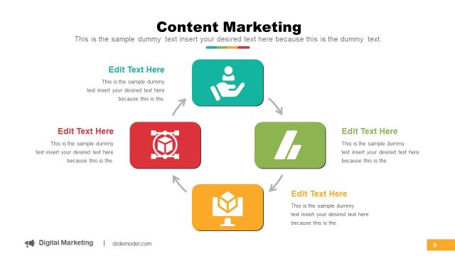 Content Marketing PowerPoint Diagram