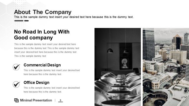 Company Introduction Slide Minimal PowerPoint