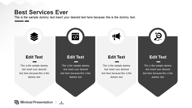 Business Services Minimal PowerPoint