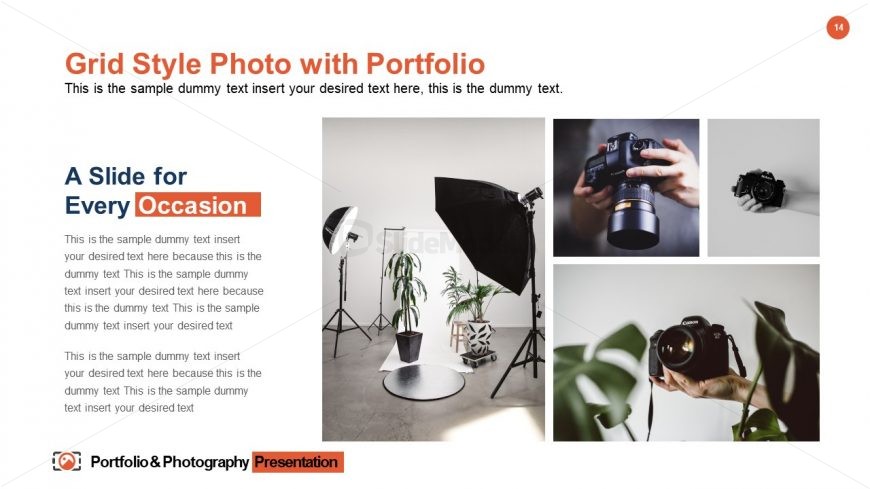 Portfolio & Photography Slide Grid