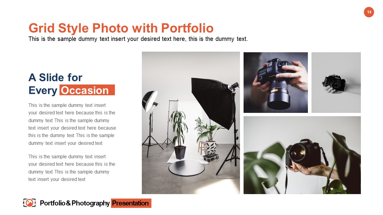 Portfolio Photography PowerPoint Template Portfolio Photography PowerPoint Template