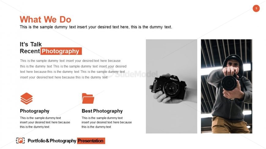 Portfolio & Photography Introduction Slide