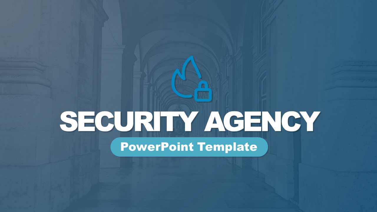 Pitch Deck Template for Security Agency 
