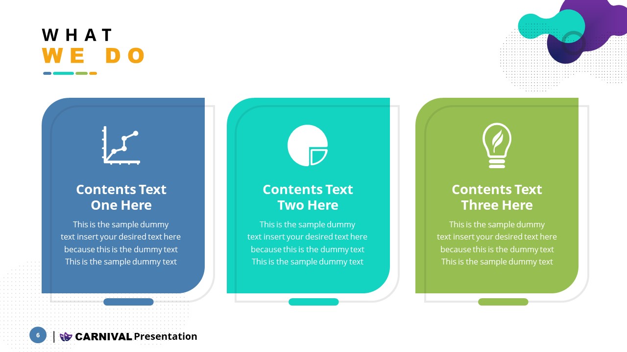 Infographic PowerPoint 3 Sections 
