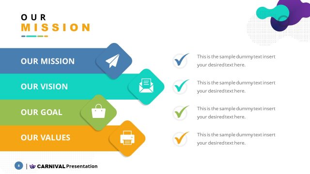 Business Mission PowerPoint List