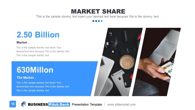 Market Share Slide Content Layout