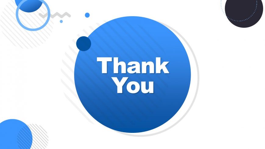 Thank You Slide of Business Deck