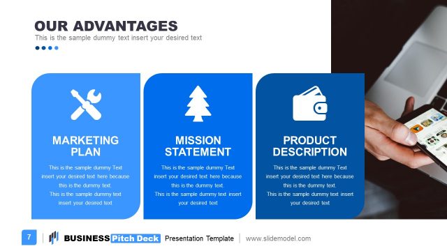 Our Advantage Slide for Sales Pitch