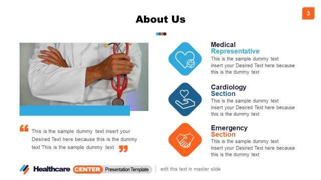 Healthcare Center About Us Presentation