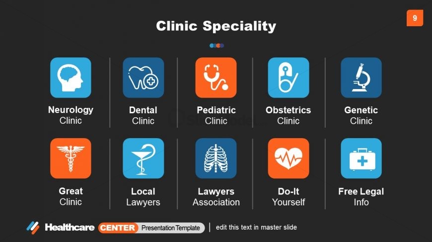 Medical Industry Clipart Icons PPT 
