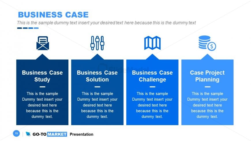PowerPoint Diagram of Business Case Analysis