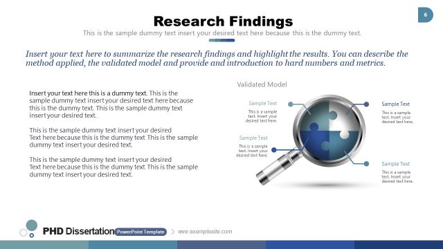 Research Findings PhD Dissertation Template