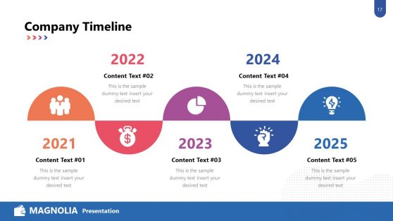 Company Timeline PowerPoint Roadmap