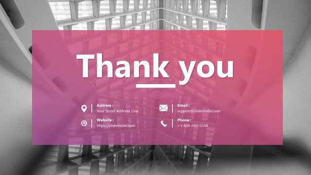 Magnolia PowerPoint Thank You Slide