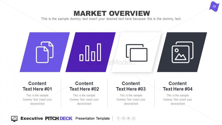Infographic Executive Pitch Deck Market Overview