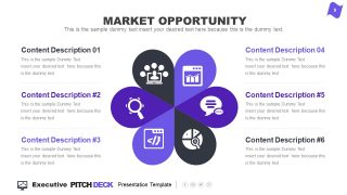 Slide of 6 Steps Marketing Opportunity 