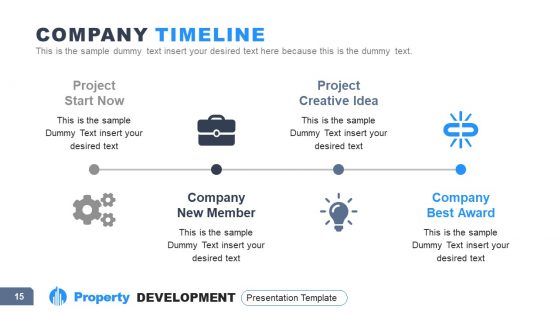 Property Development Company Timeline PPT