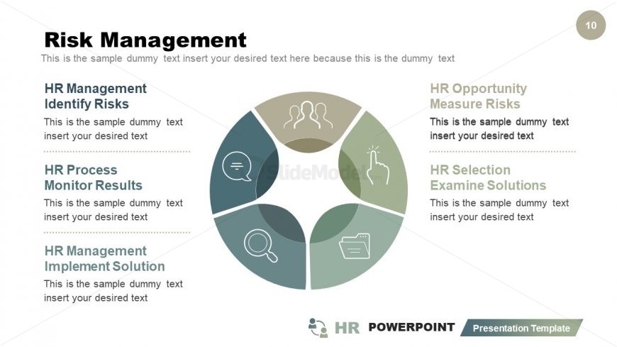 Infographic Risk Management Process Cycle 