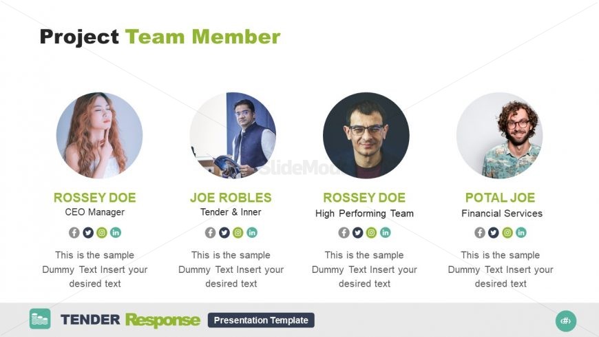 4 Segments Team Introduction Slide